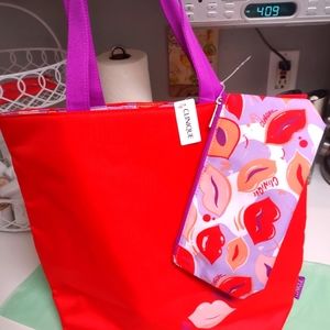 NWT 2 pc. Clinique tote bag set